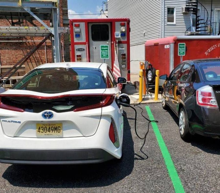 Through CEPI funding, 25 electric vehicle charging stations will be installed for municipal and public use, including in high-traffic economic centers and municipal facilities.. Credit: City of Hoboken