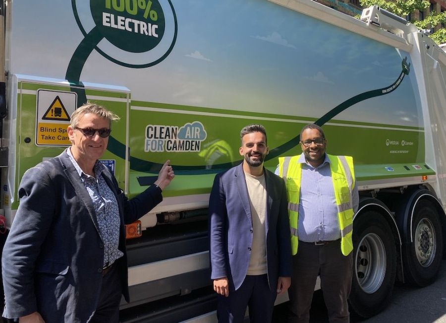 As a part of the contract extension, Camden Council, in partnership with Veolia, will be introducing an electric fleet including 14 new electric collection vehicles.